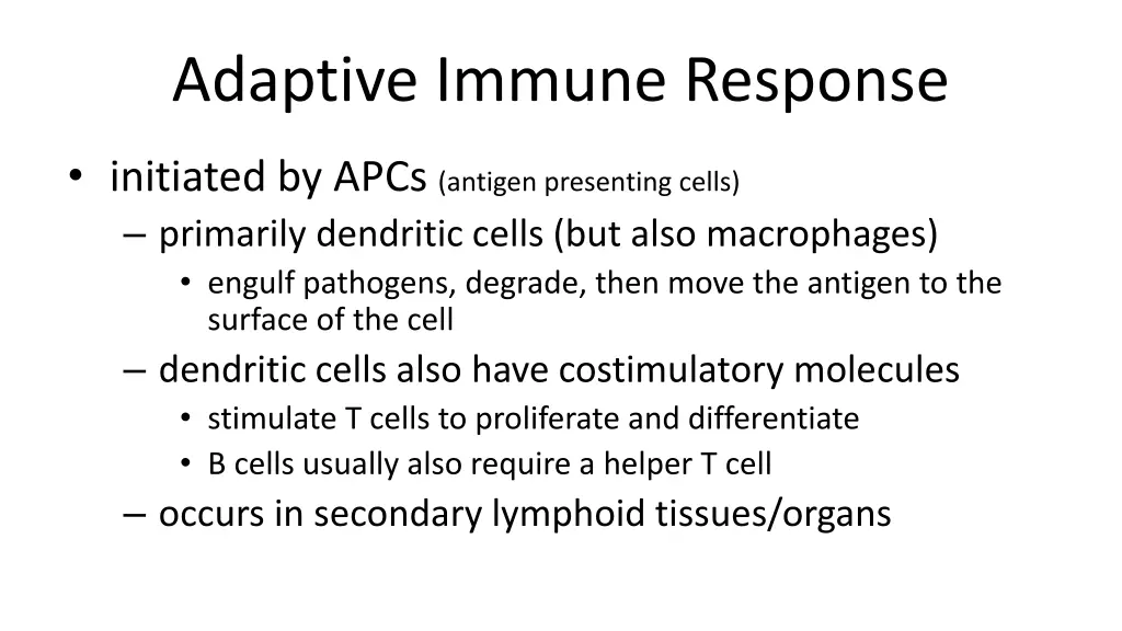 adaptive immune response
