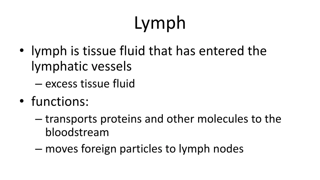 lymph