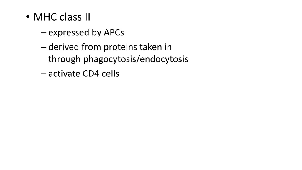 mhc class ii expressed by apcs derived from