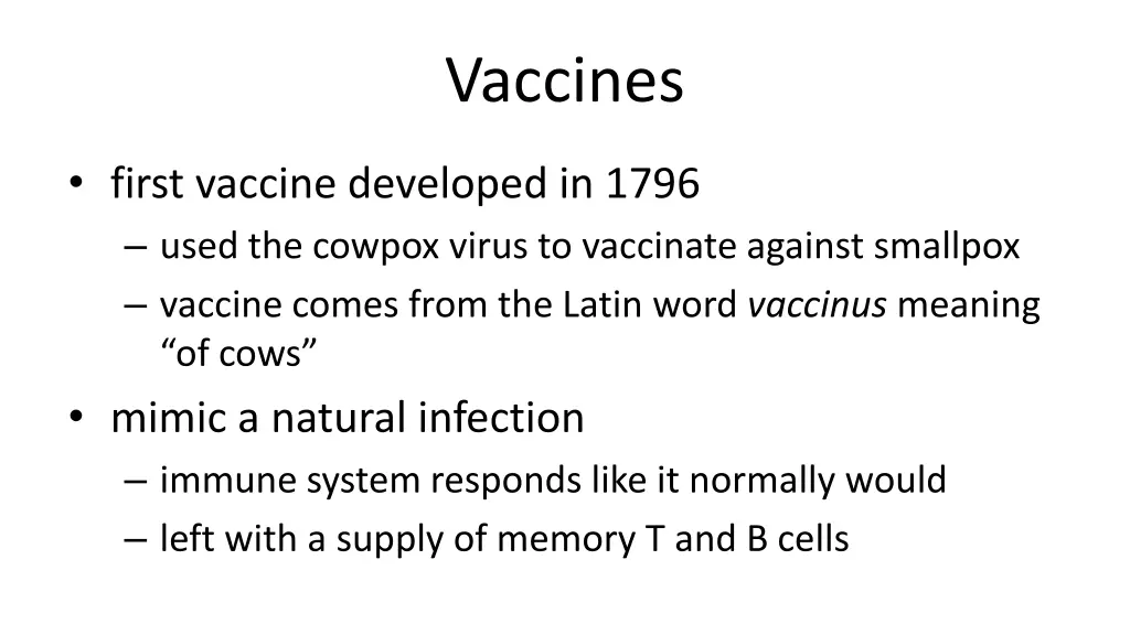 vaccines