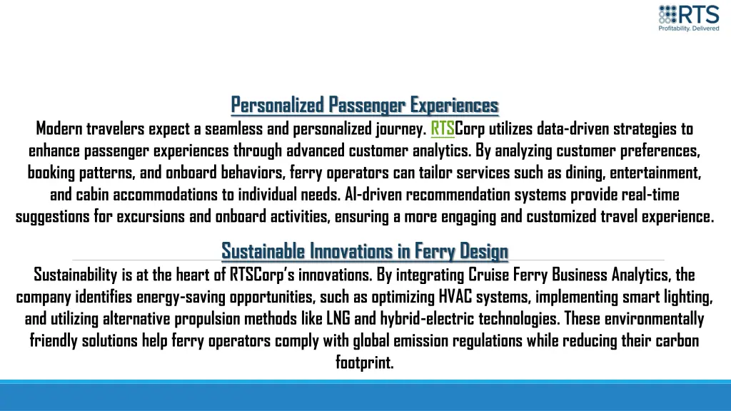 personalized passenger experiences