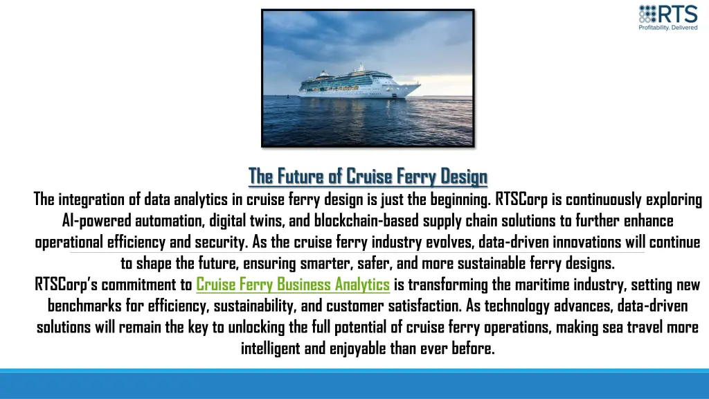 the future of cruise ferry design