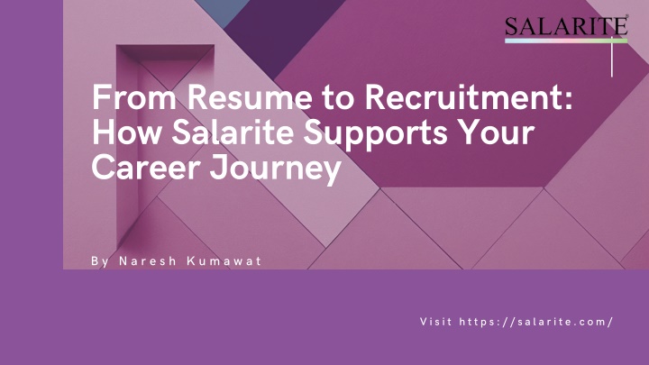from resume to recruitment how salarite supports