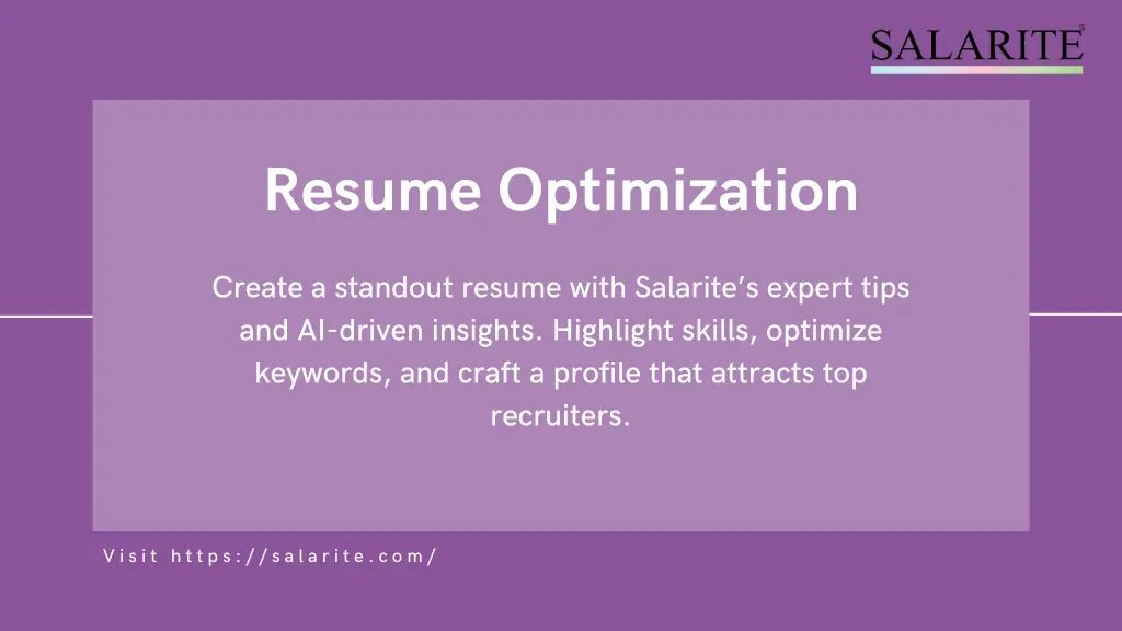 resume optimization