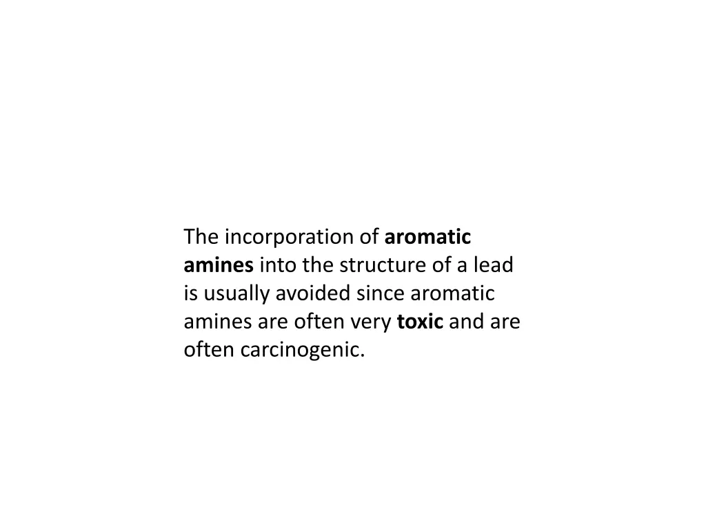the incorporation of aromatic amines into