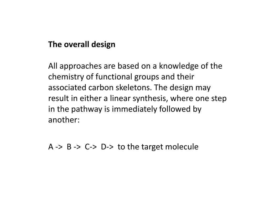 the overall design