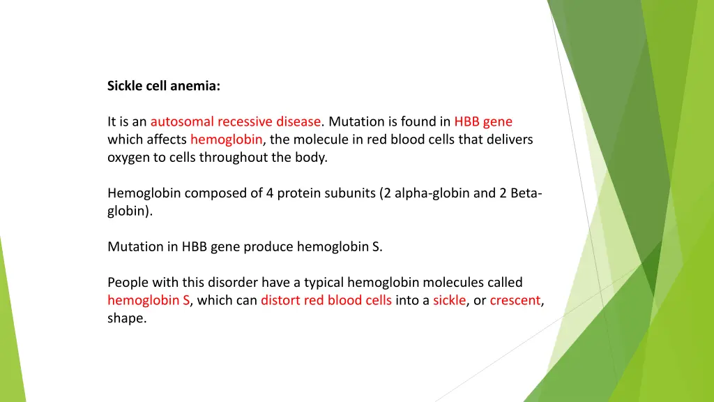 sickle cell anemia