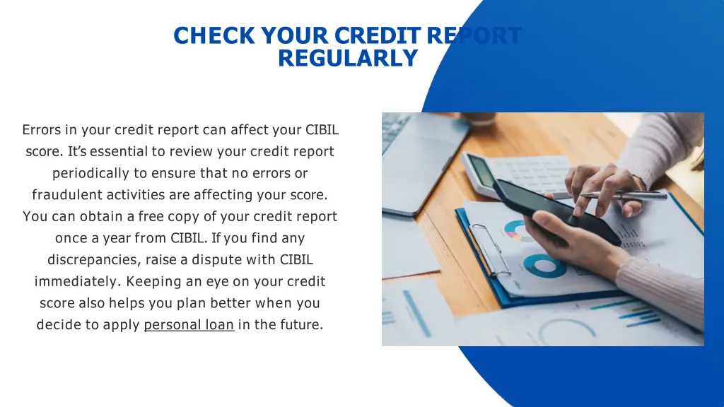 check your credit report regularly