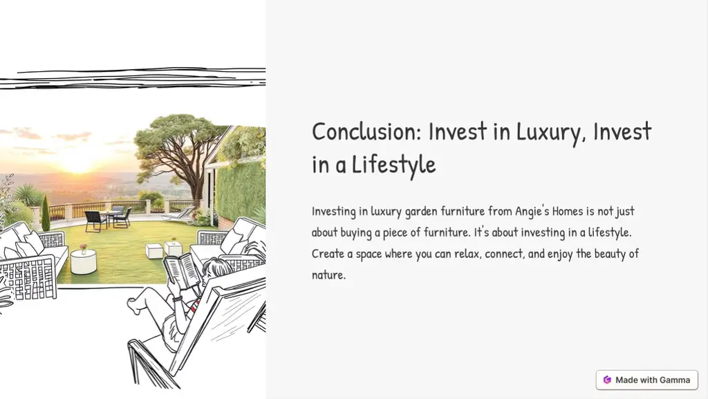conclusion invest in luxury invest in a lifestyle