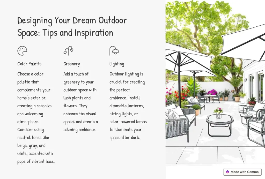 designing your dream outdoor space tips
