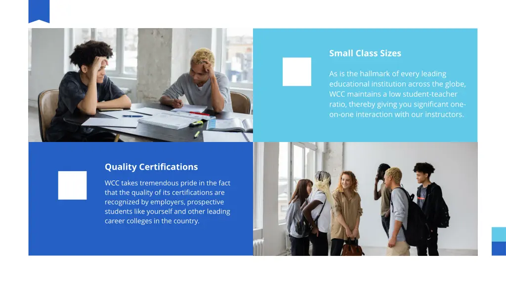small class sizes