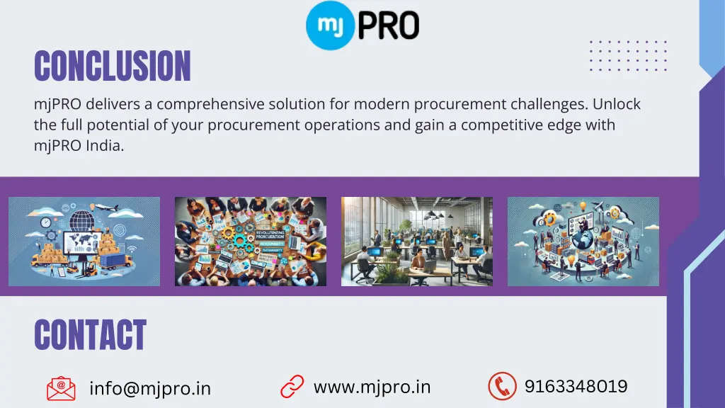 conclusion mjpro delivers a comprehensive