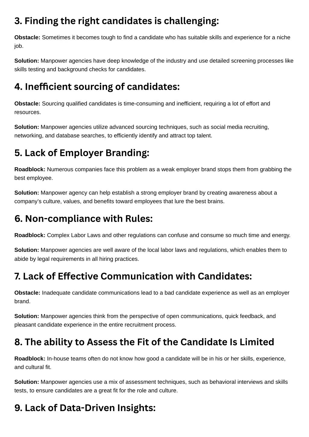 3 finding the right candidates is challenging