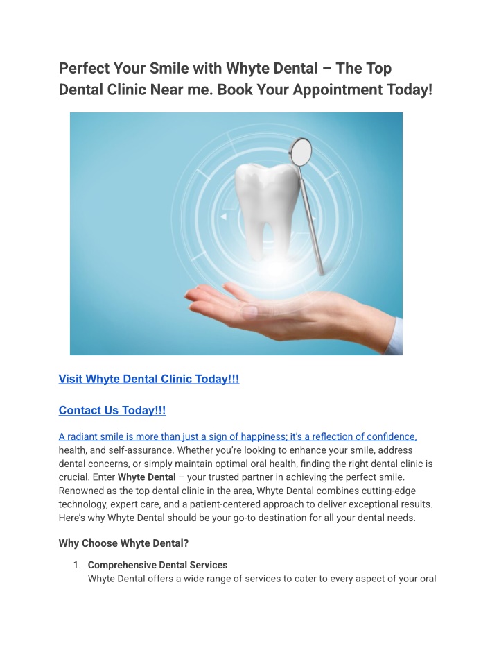 perfect your smile with whyte dental
