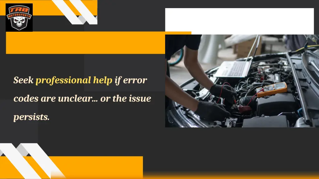 seek professional help if error