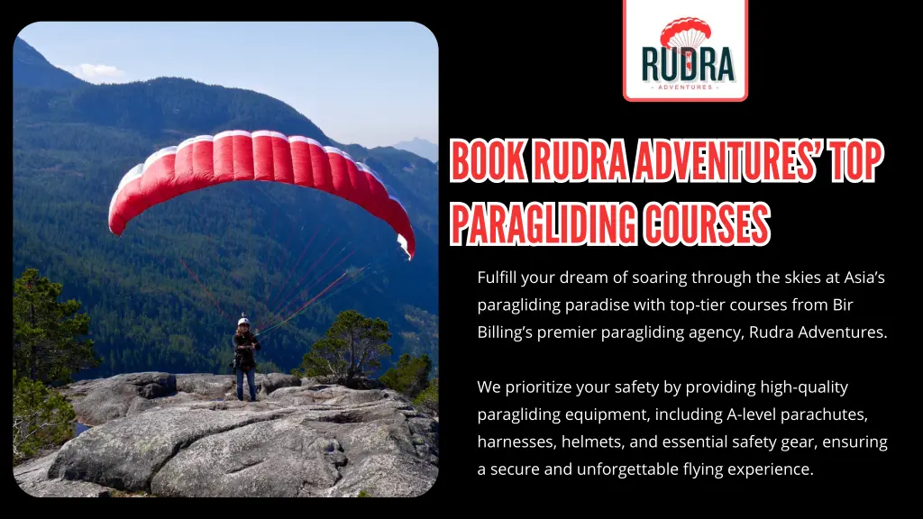 book rudra adventures top paragliding courses