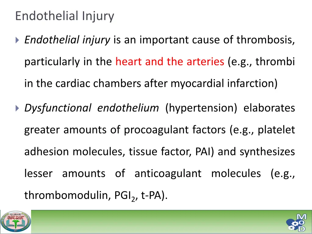 endothelial injury