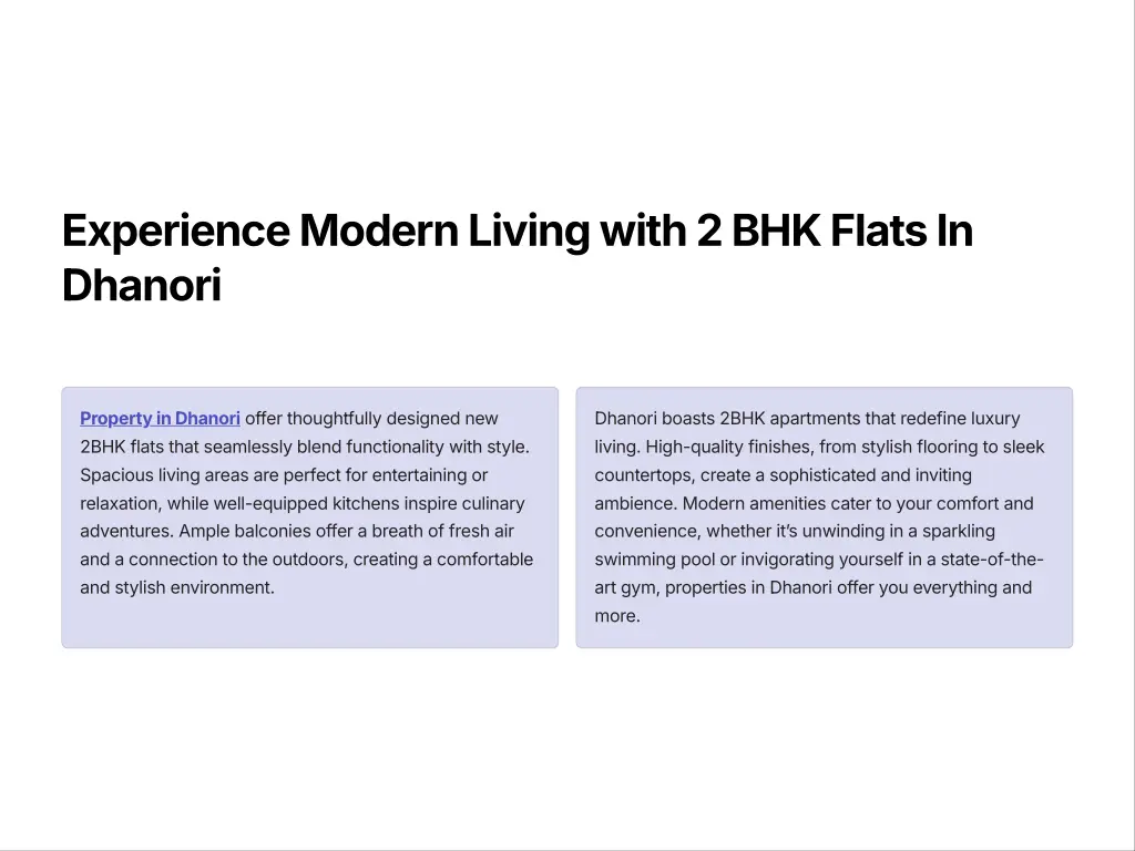 experience modern living with 2 bhk flats