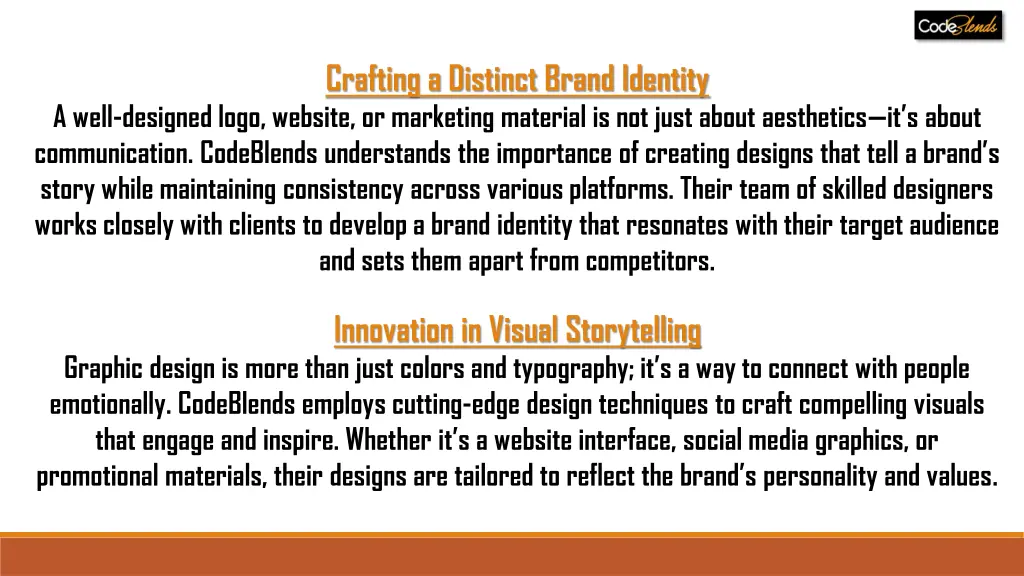 crafting a distinct brand identity