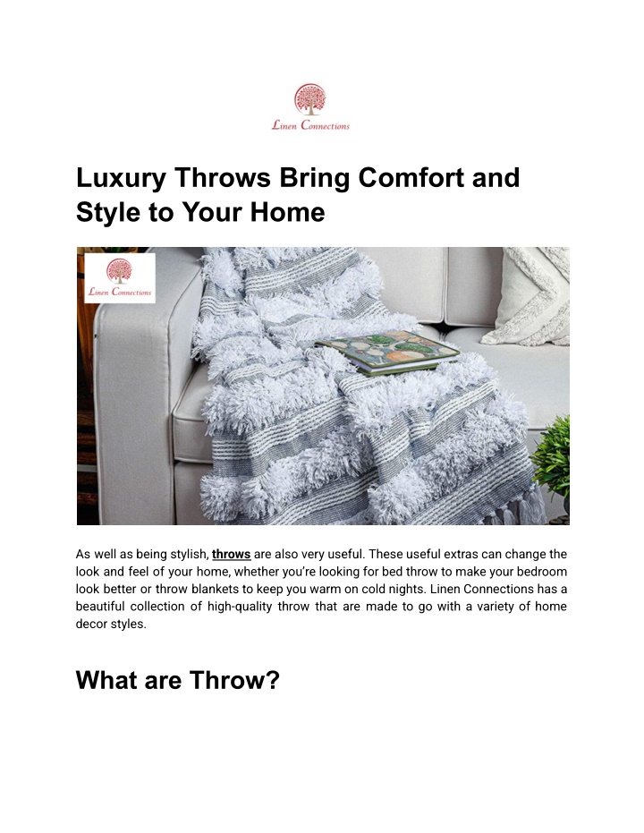 luxury throws bring comfort and style to your home