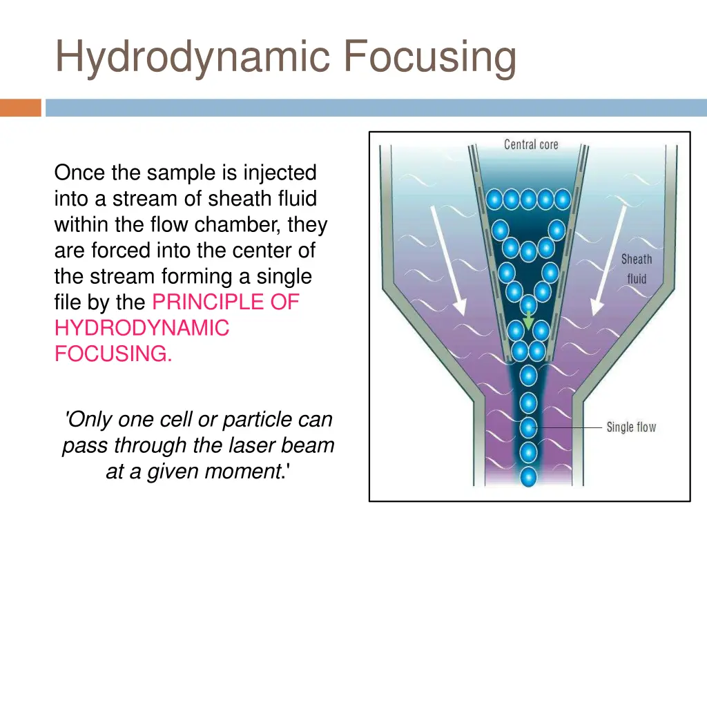 hydrodynamic focusing