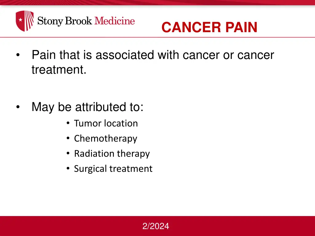 cancer pain