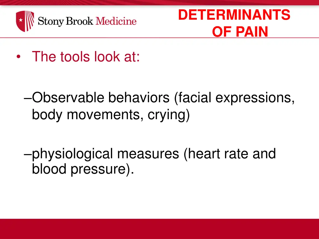 determinants of pain