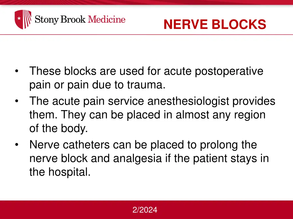 nerve blocks