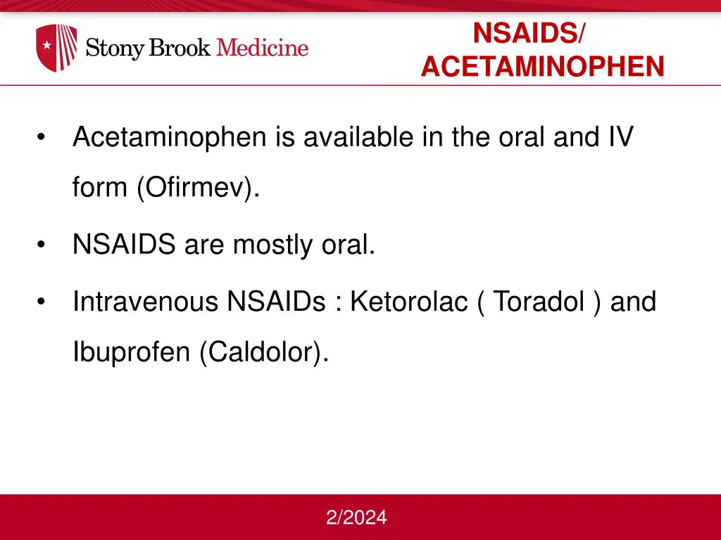 nsaids acetaminophen