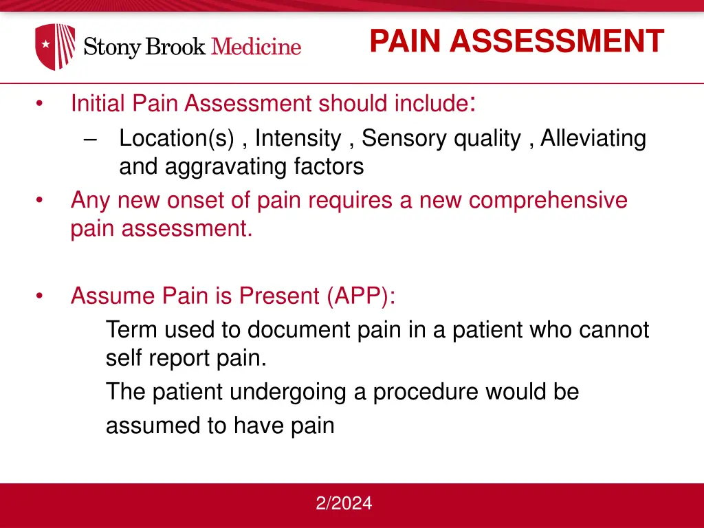 pain assessment