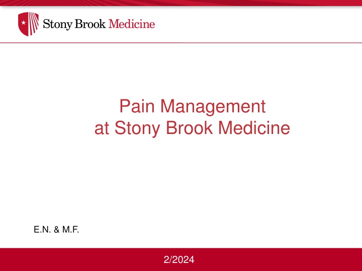 pain management at stony brook medicine