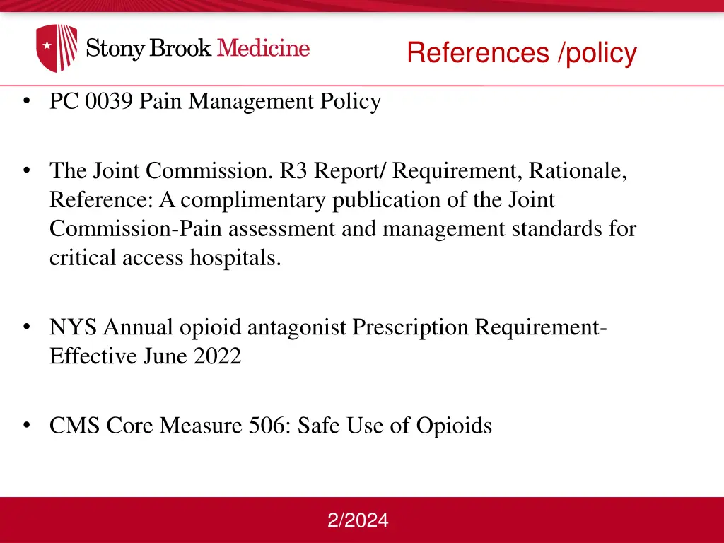 references policy