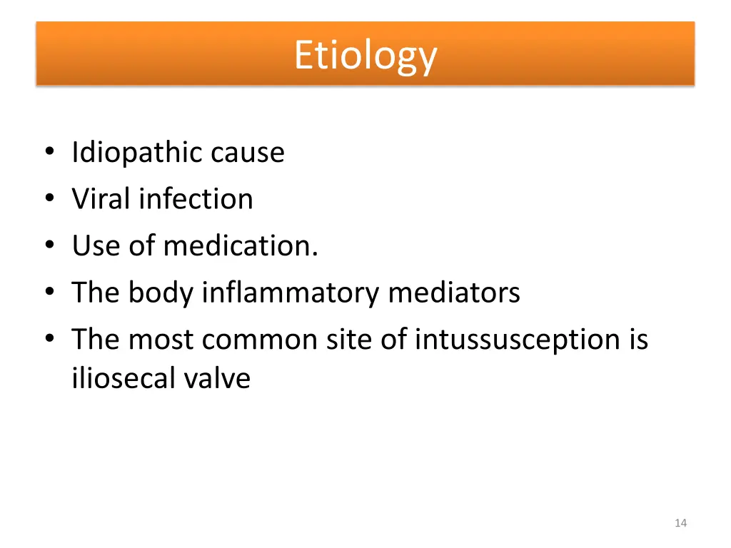 etiology