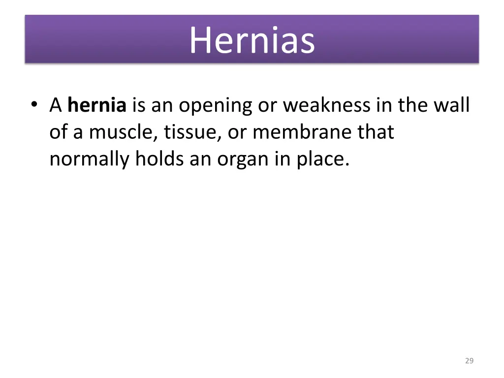 hernias