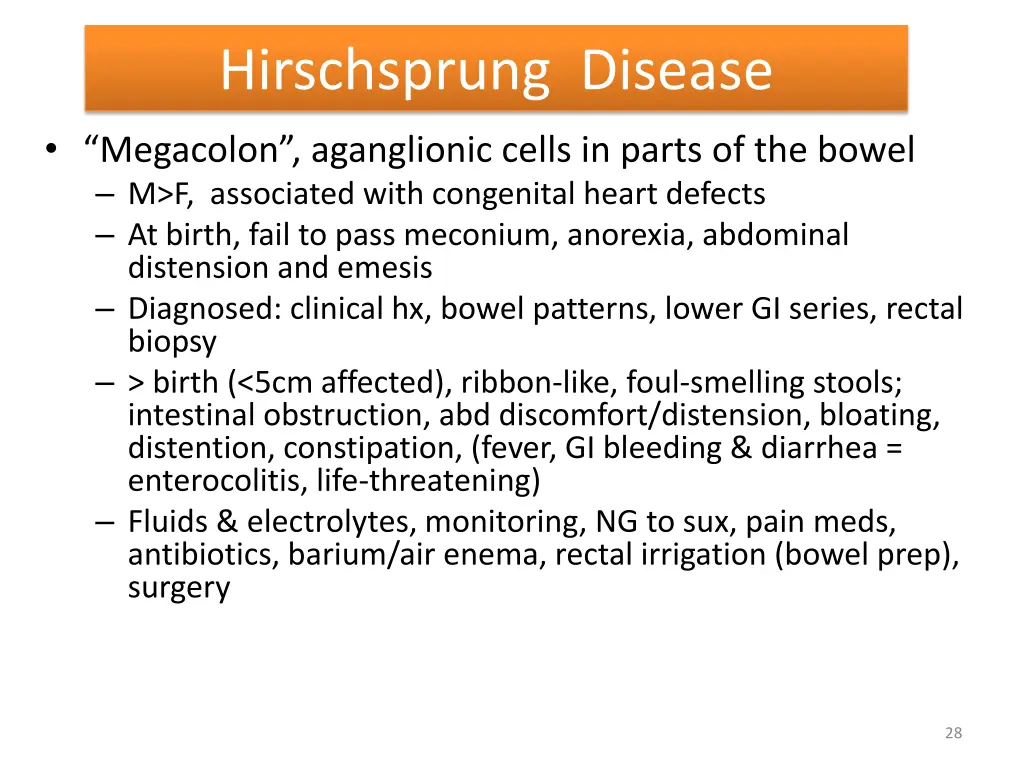 hirschsprung disease