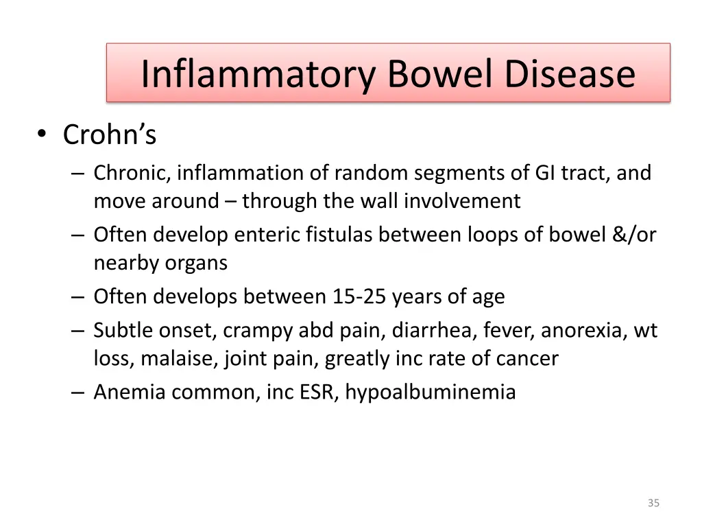 inflammatory bowel disease