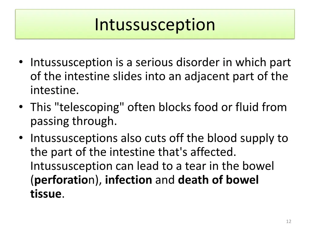 intussusception
