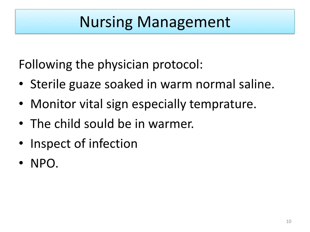 nursing management