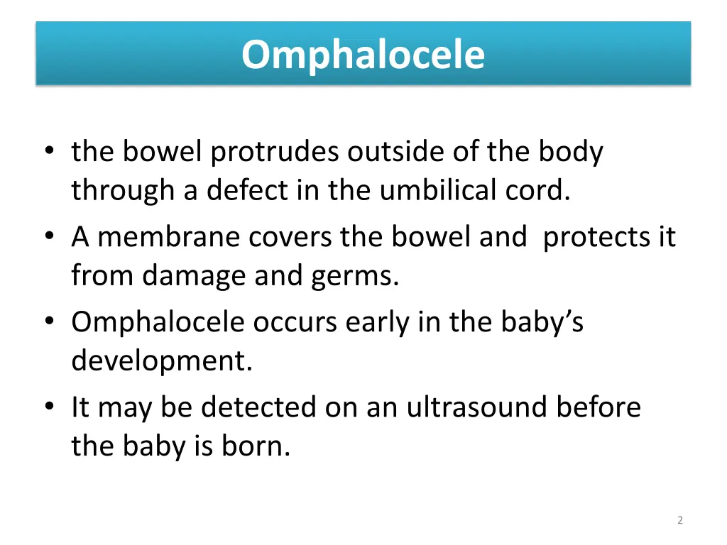 omphalocele