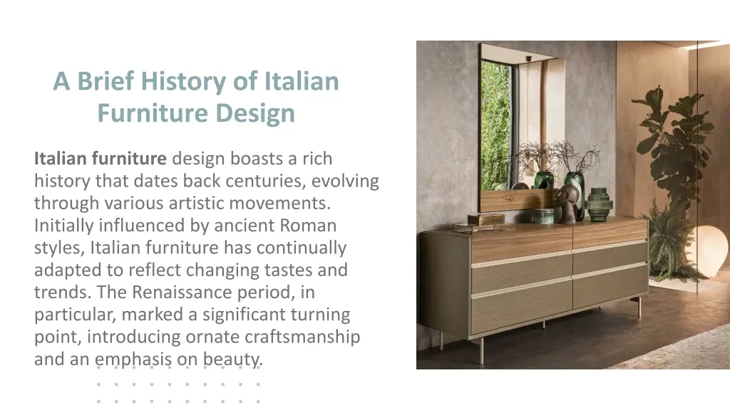 a brief history of italian furniture design