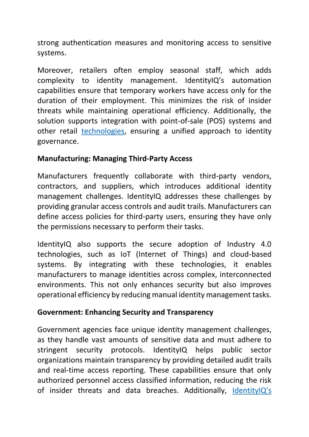strong authentication measures and monitoring