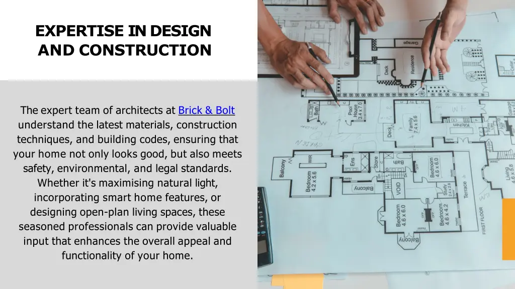 expertise in design and construction