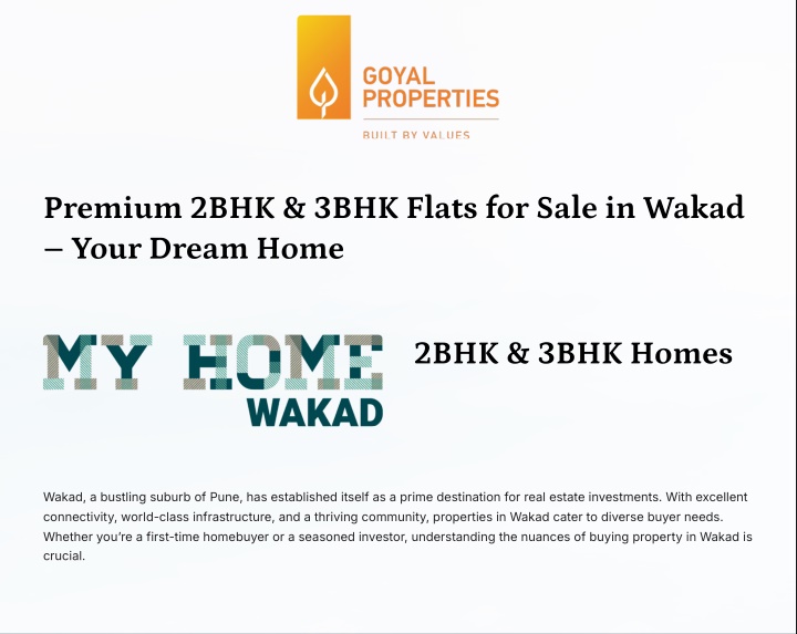 premium 2bhk 3bhk flats for sale in wakad your
