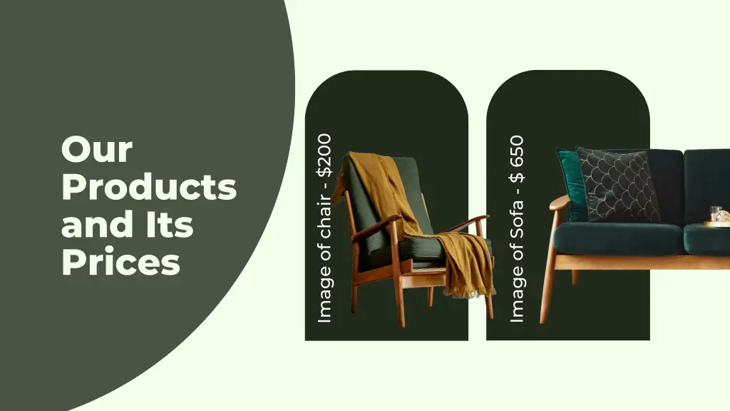 our products and its prices