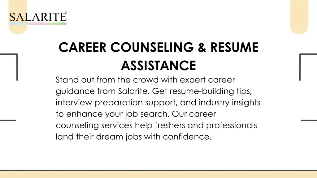 career counseling resume assistance stand