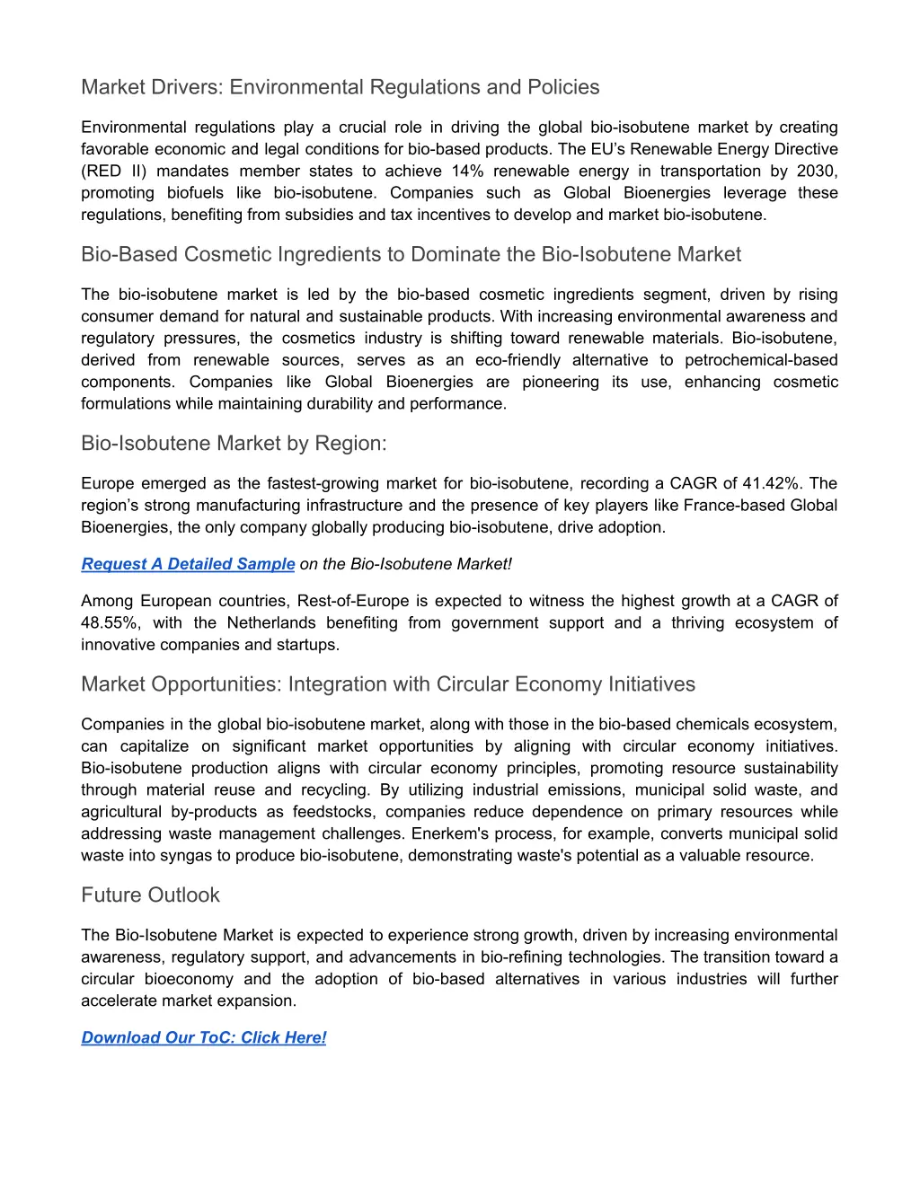 market drivers environmental regulations