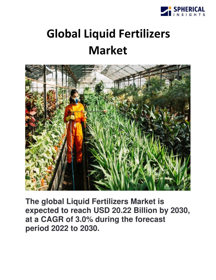 global liquid fertilizers market