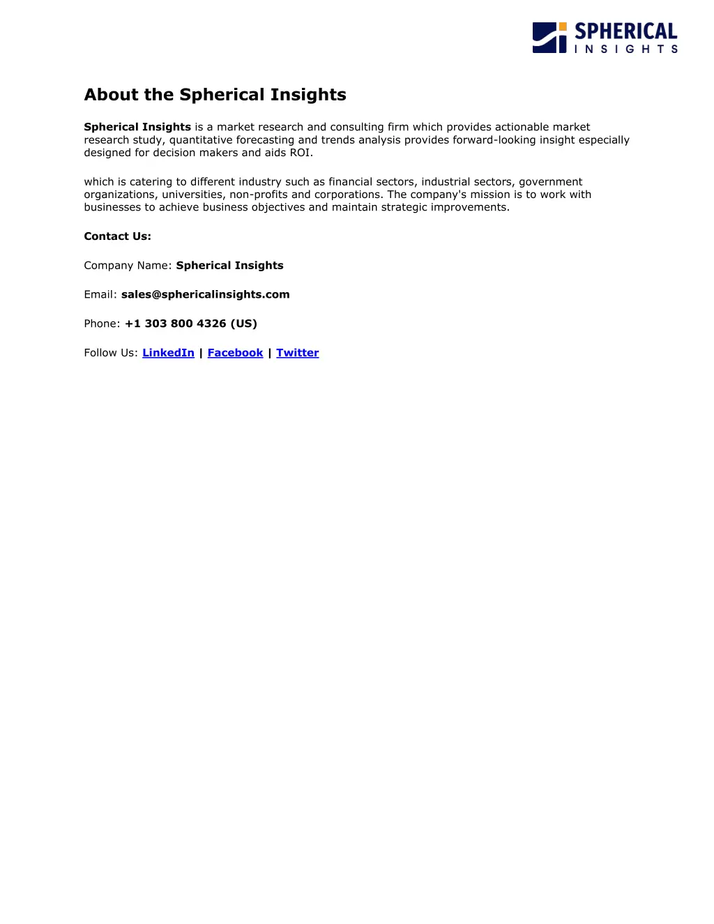 about the spherical insights