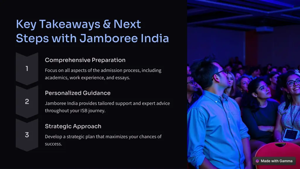 key takeaways next steps with jamboree india