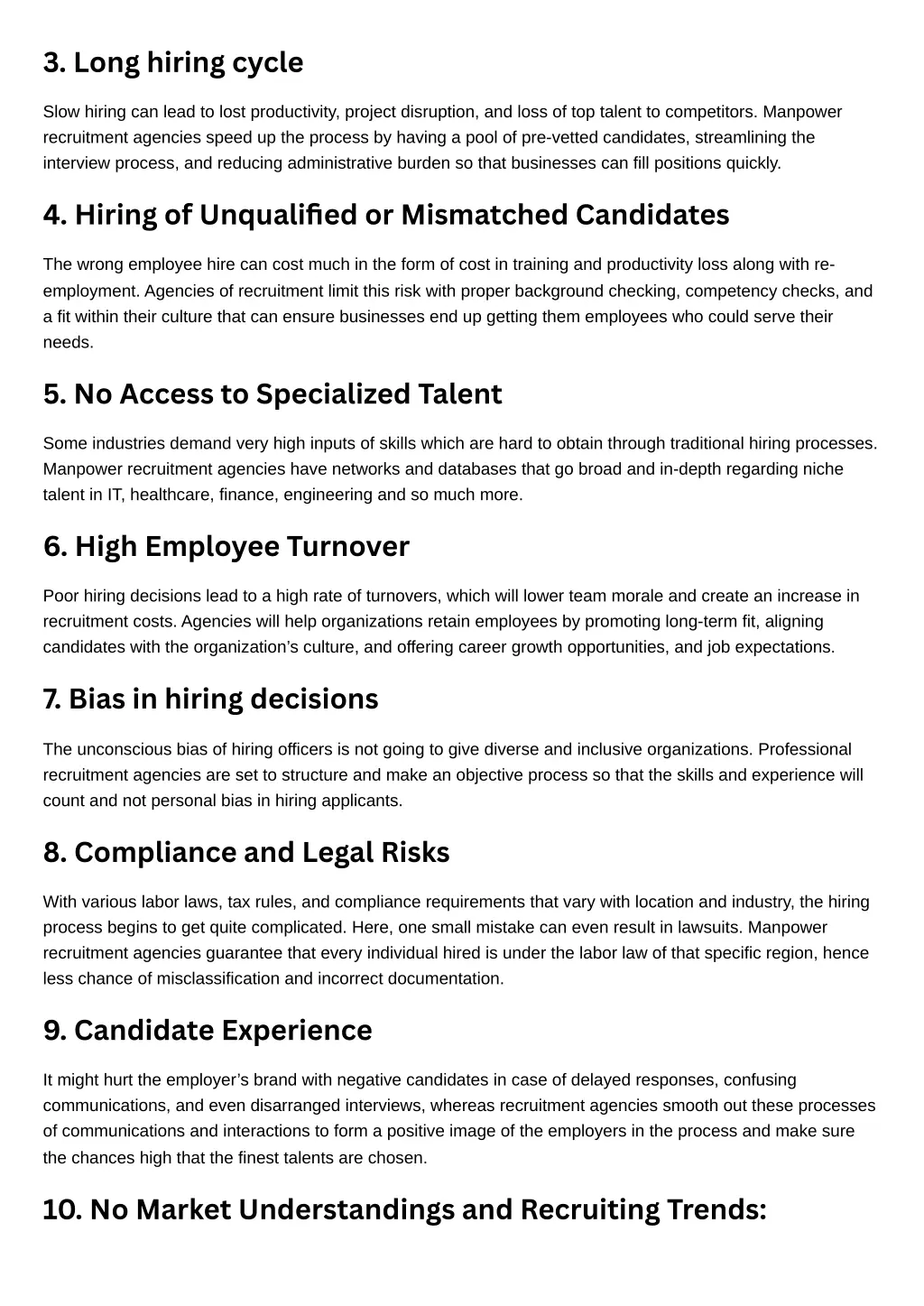 3 long hiring cycle